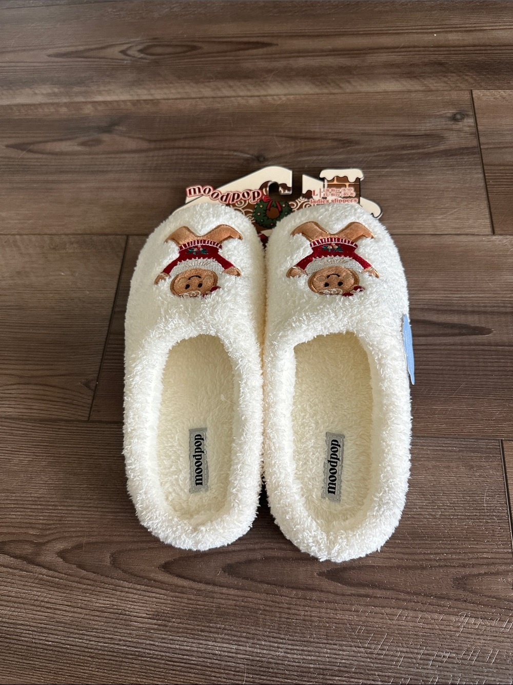 Gingerbread Man Ladies Slippers - Picture 9 of 9